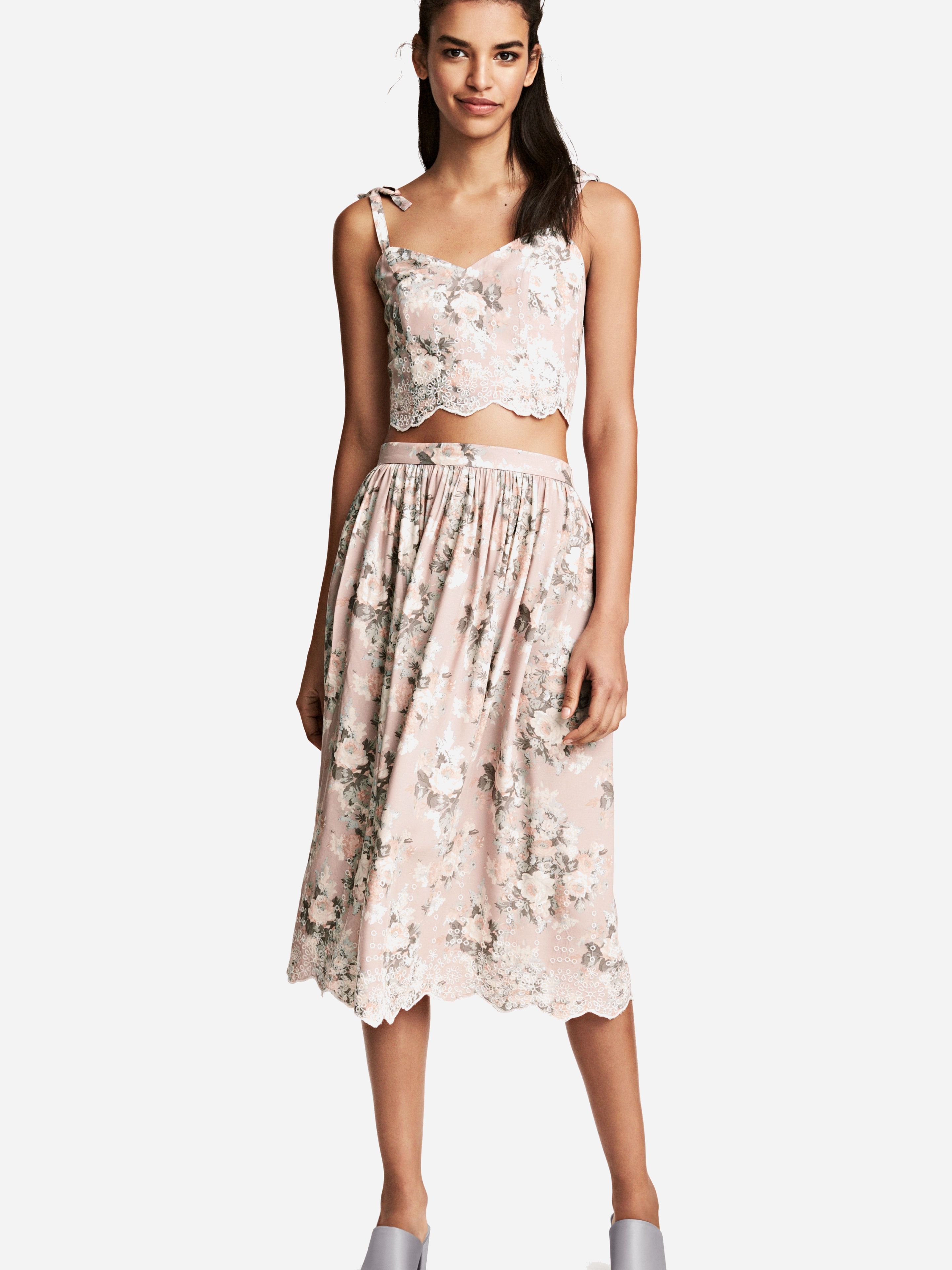 

Топ H&M 4866745-ABIB 40 Бледно-розовый с разноцветным