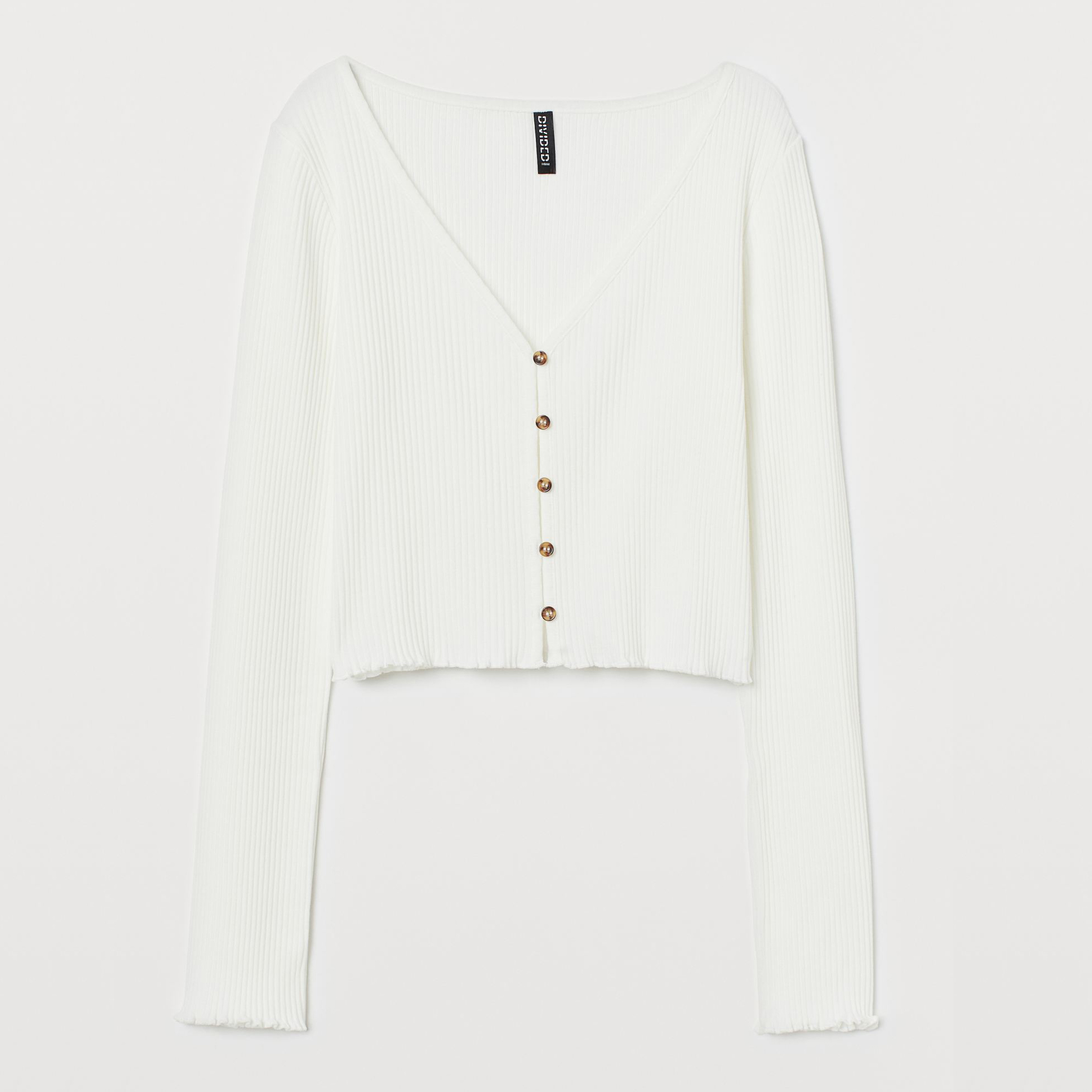 

Кардиган H&M 2805-3890554 S Белый
