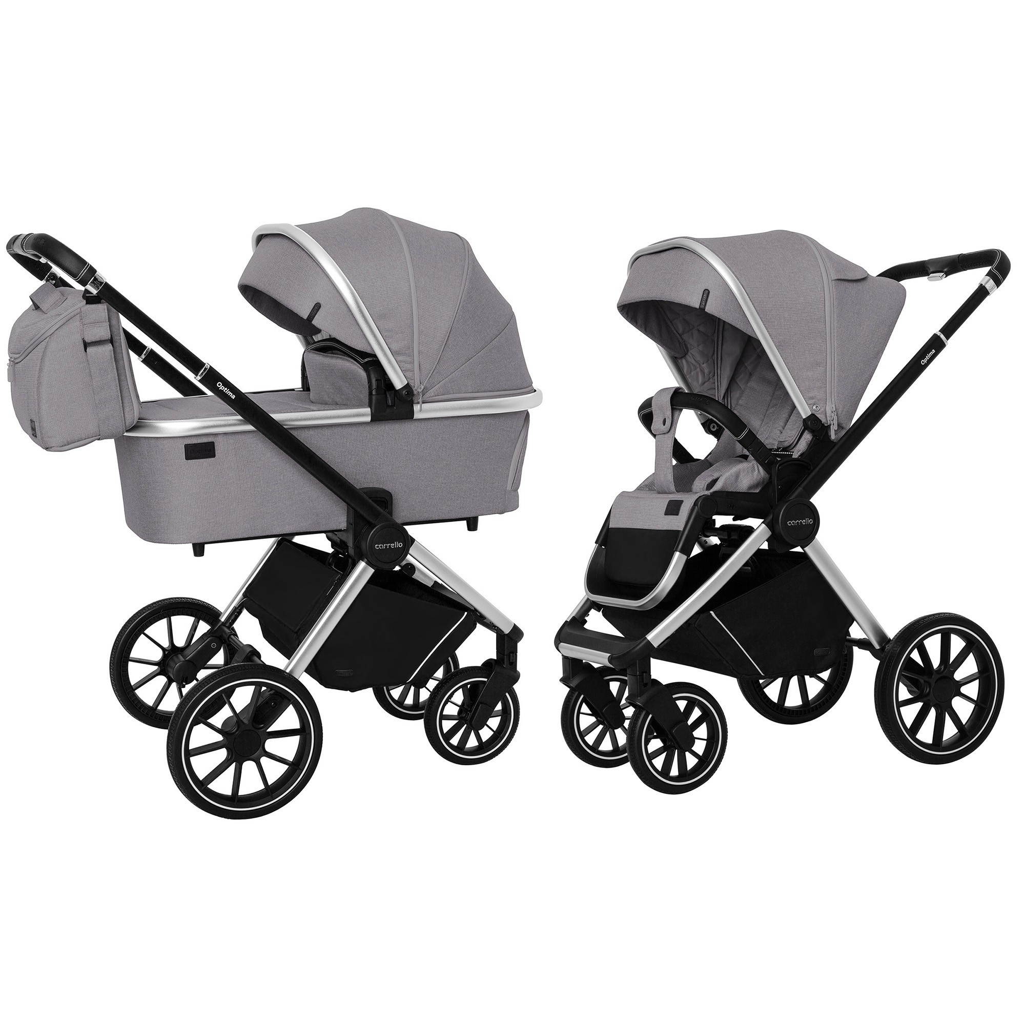 

Коляска прогулочная CARRELLO Optima CRL-6503 (2in1) Mirror Grey в льне /1/