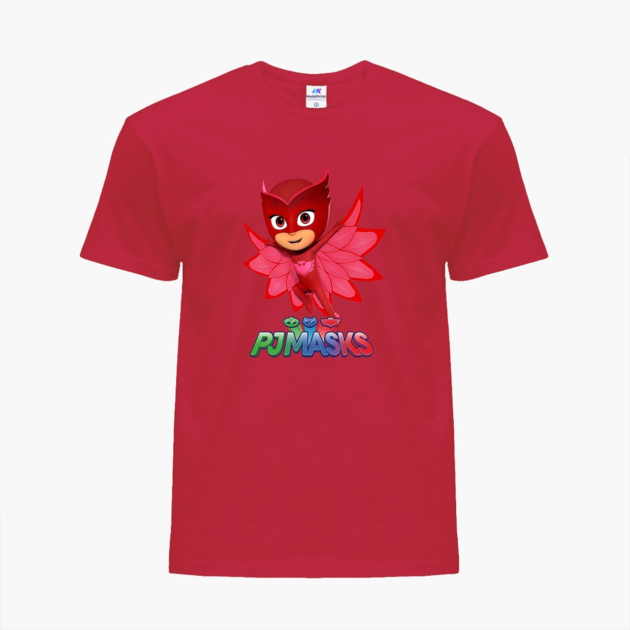 

Детская футболка Герои в масках (PJ Masks) (25186-1615) 122-128 см Хлопок Красный