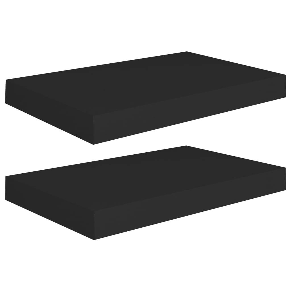 

Настінні полиці Shumee 2 шт. 40x23x38 см МДФ чорні 323827