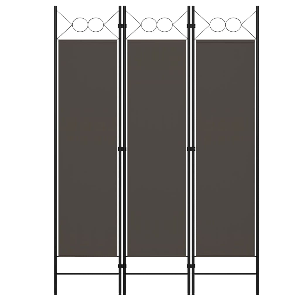 

Ширма з 3 секцій Shumee 120 х 180 см антрацит 320701