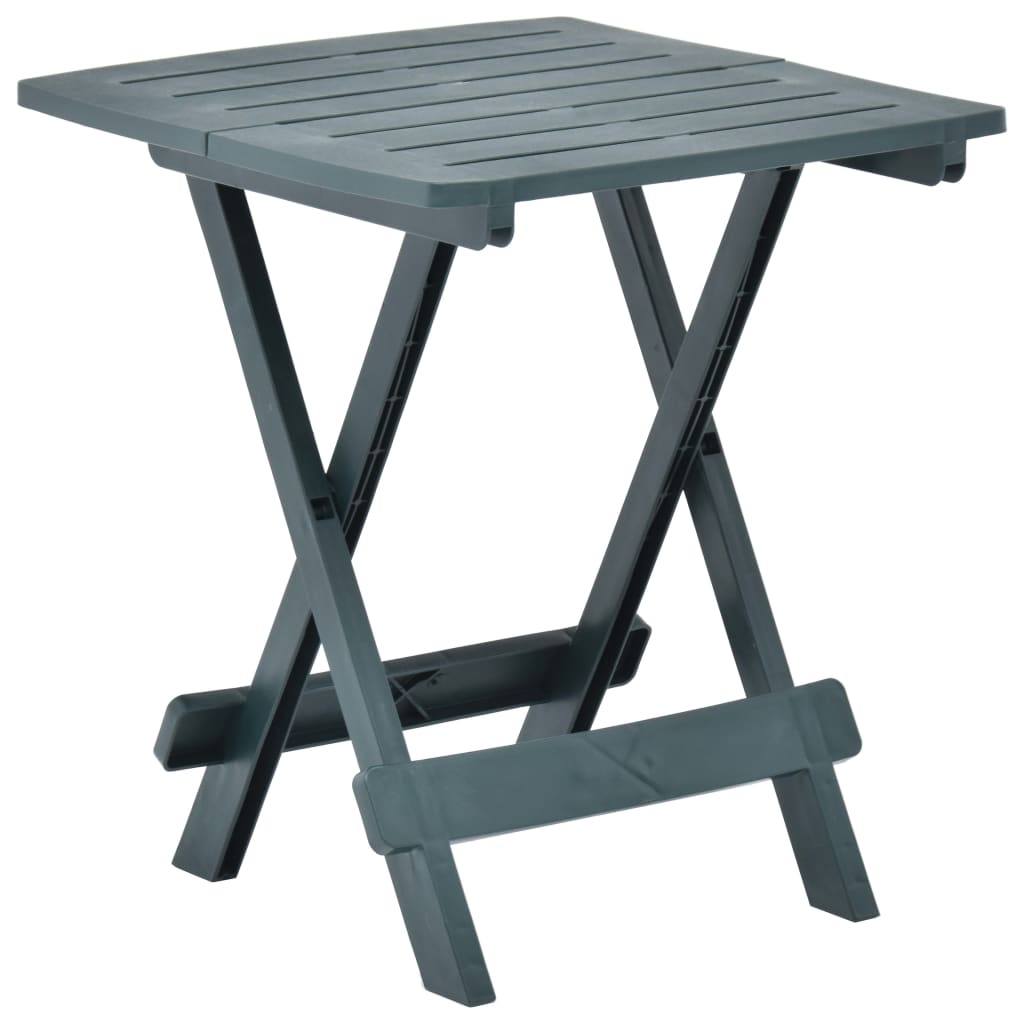 

Розкладний стіл для саду Shumee 45x43x50 см пластик зелений 48809