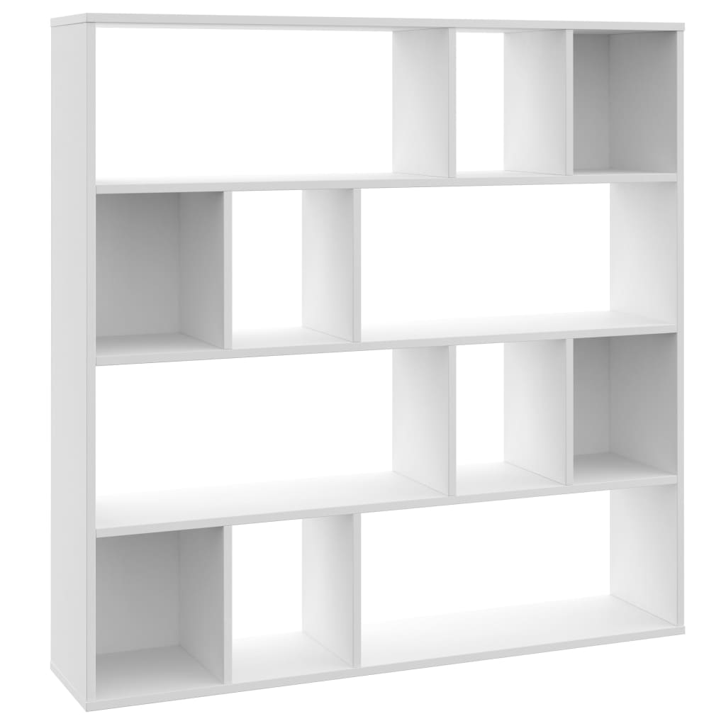

Стелаж перегородка для кімнати Shumee 110x24x110 см ДСП білий 800360