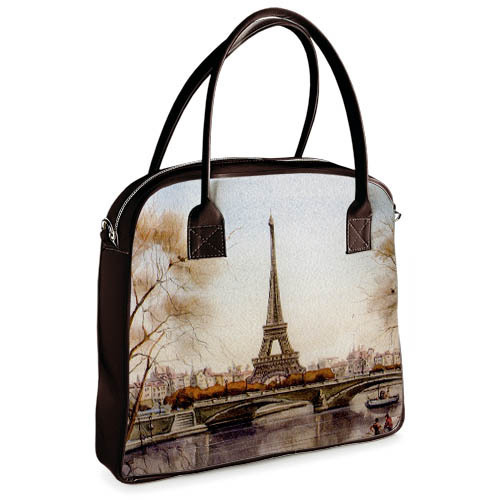 

Сумка с принтом Oxford Presentville Эйфелева башня, Париж 32x30x9 см