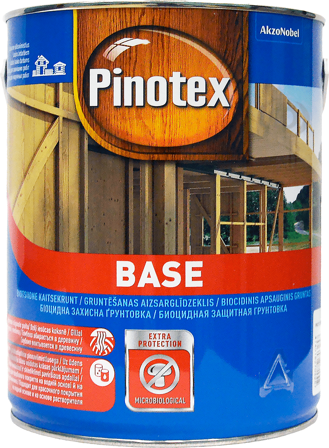 

Алкидная грунтовка для дерева Pinotex Base биоцидная 3 л Бесцветная (5309018)