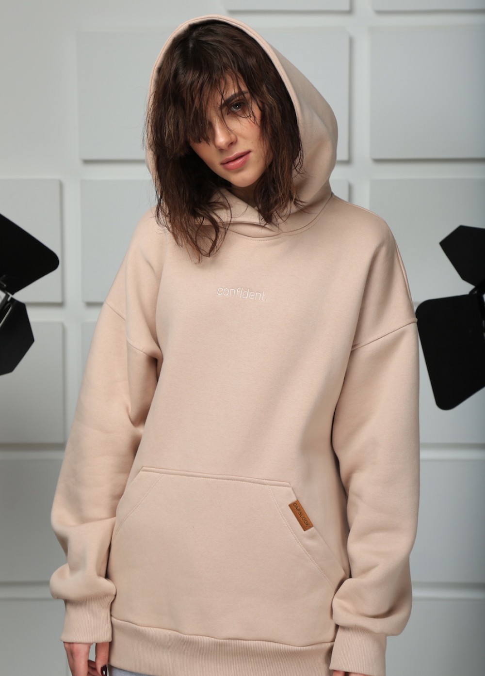 

Худи Capslook Oversize One size Beige