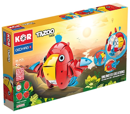 

Магнитный конструктор Geomag TAZOO Toco 86 деталей | Геомаг