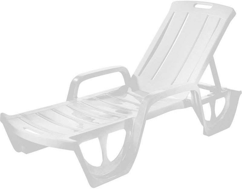 

Шезлонг Allibert Florida белый 66x190x30 см