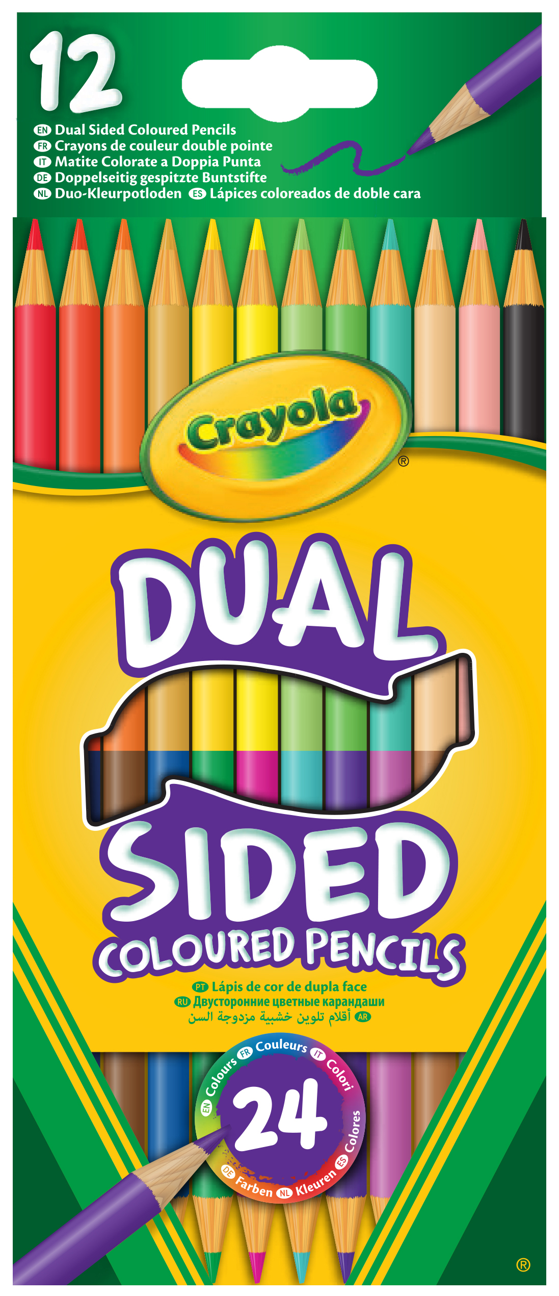 

Набор карандашей двусторонних Crayola 12 шт (256356.024) (0071662661007)