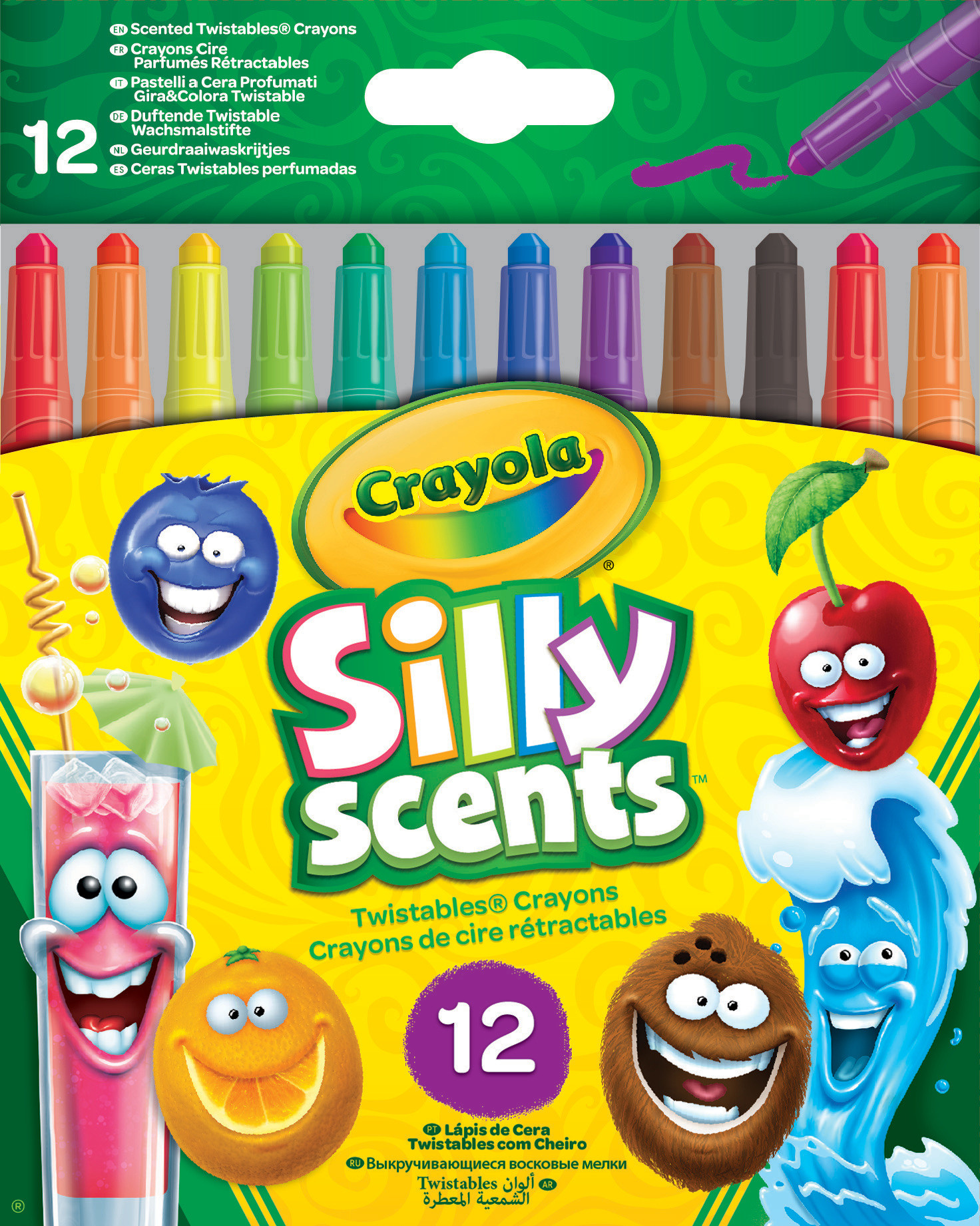 

Набор восковых мелков Crayola Silly Scents Твист с ароматом 12 шт (256321.024) (0071662097127)