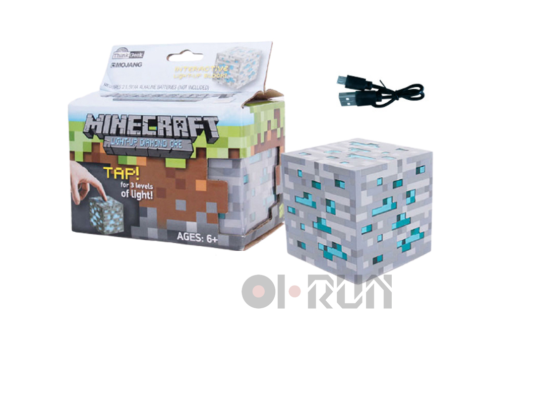 

Ночник Алмазная руда Minecraft аккамуляторный USB