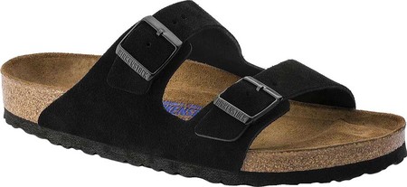 

Мужские шлепанцы Birkenstock Arizona Suede with Soft Footbed Black Suede with Soft Footbed 46