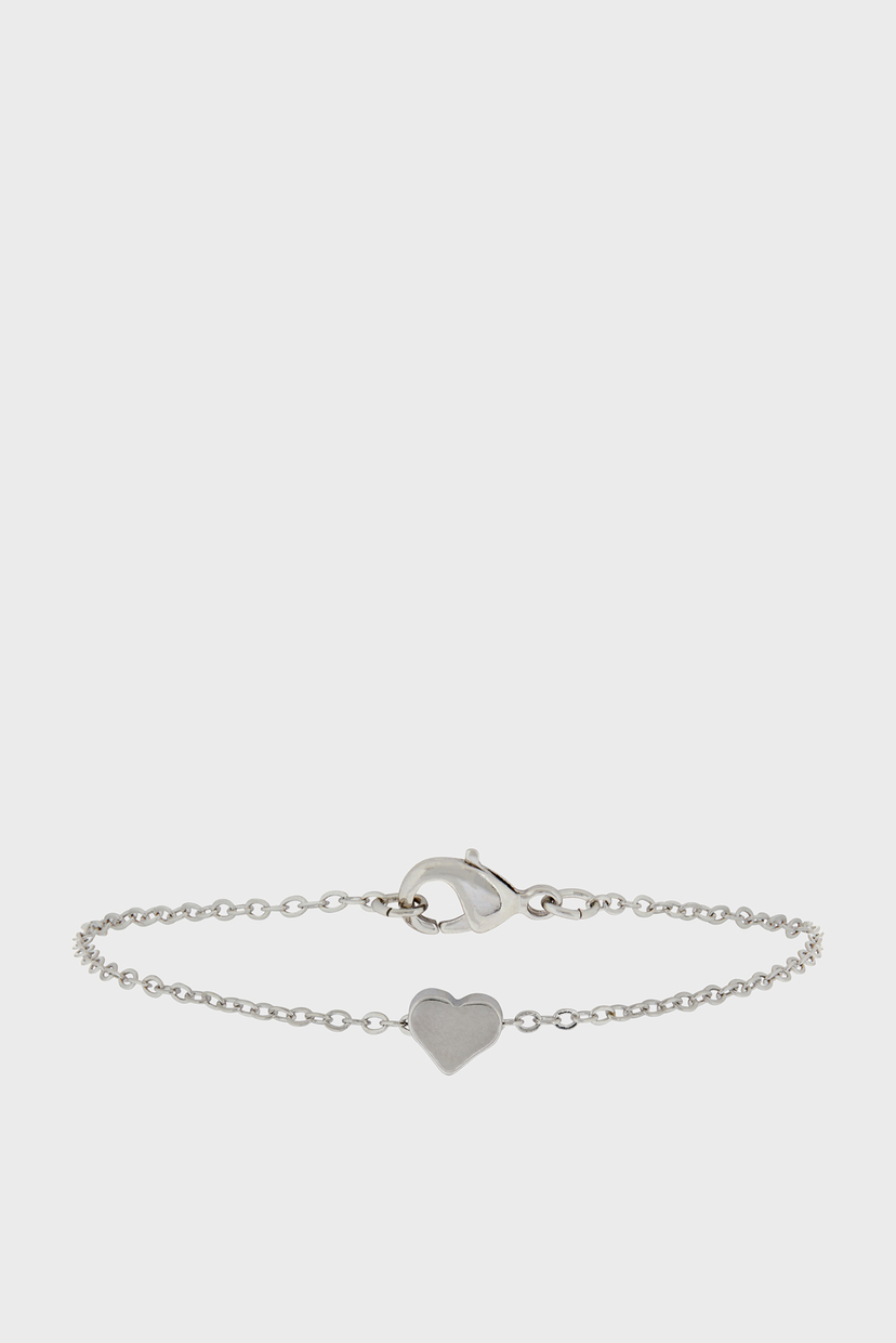 

Женский серебристый браслет SOLID HEART CLASP Accessorize OS 884042