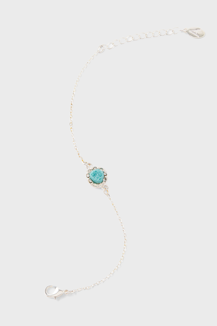 

Женский золотистый браслет PAVE TURQ CLASP BRAC Accessorize OS 984021