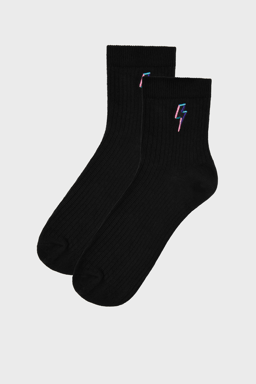 

Женские черные носки LIGHTNING BOLT SOCK Accessorize OS 896007