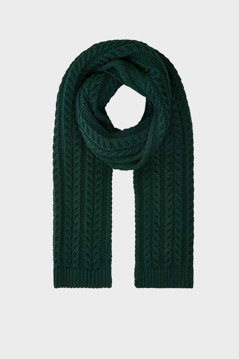 

Женский зеленый шарф CABLE KNIT SCARF Accessorize OS 787394