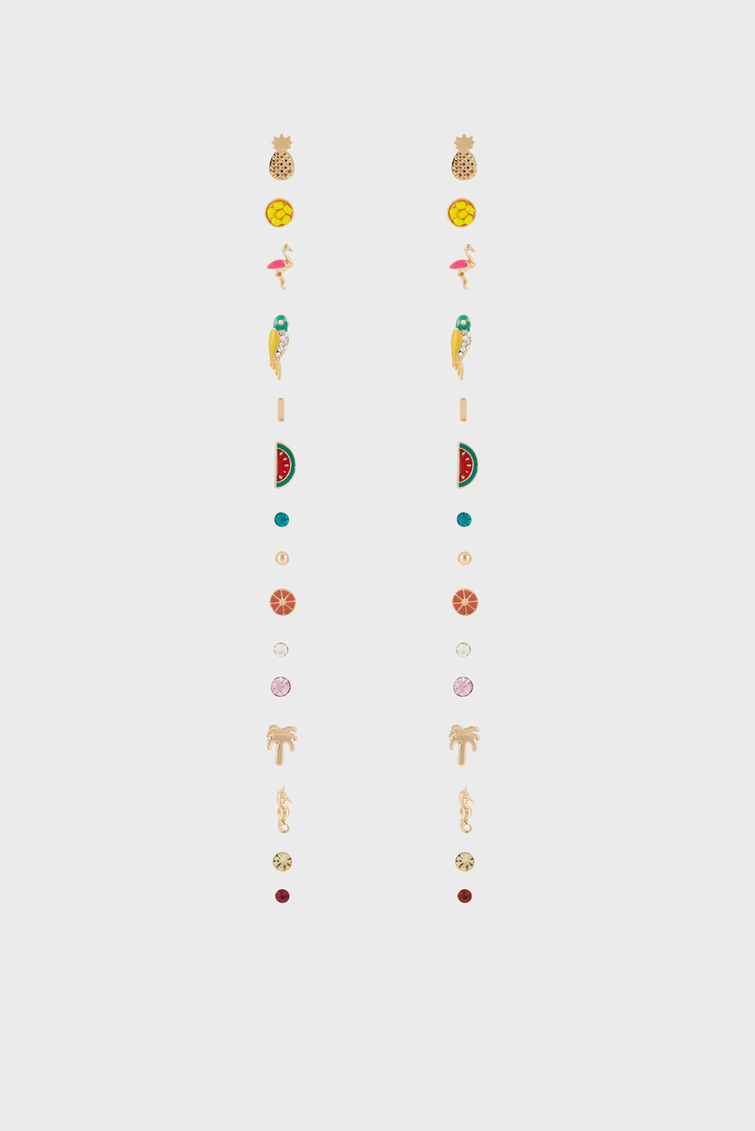 

Женские золотистые серьги (15 пар) IVORY COAST STU Accessorize OS 884942