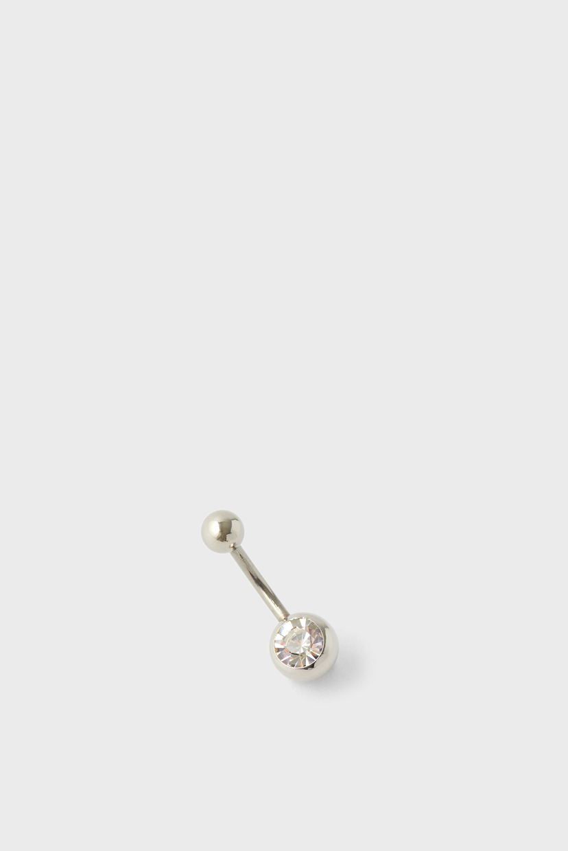

Женская серебристая серьга-пирсинг SS CRYSTAL GEM BELLY Accessorize OS 181922