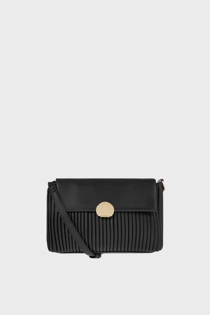 

Женская черная сумка через плечо Pleated Xbody Accessorize OS 890514