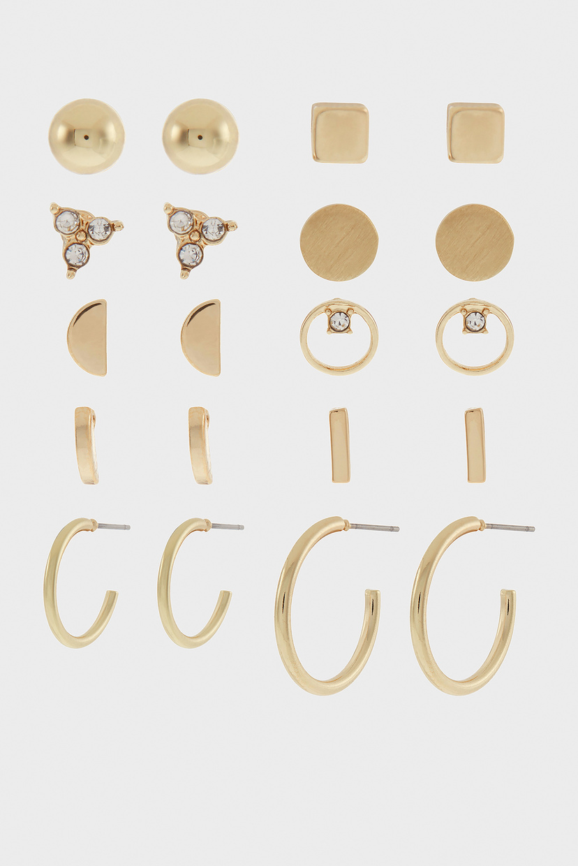 

Женские серьги GOLD STUD (10 пар) Accessorize OS 481901