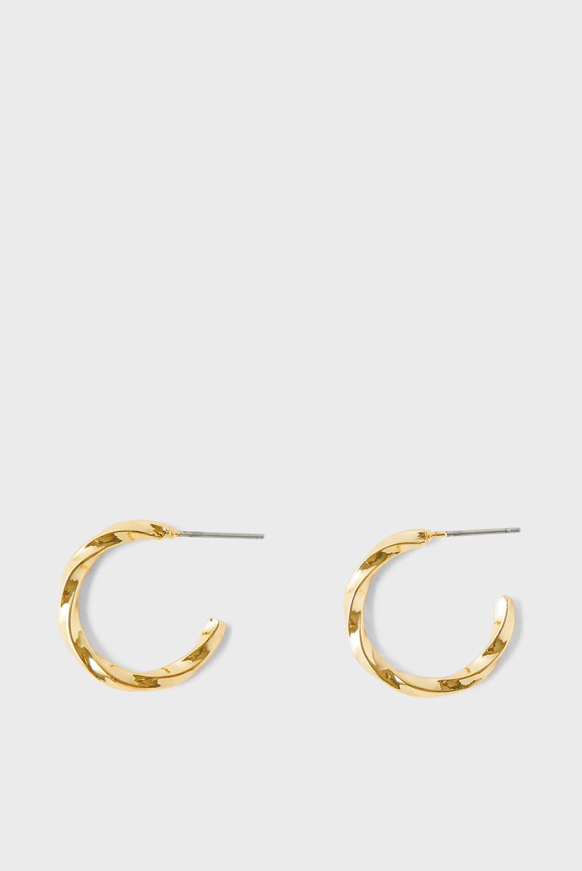 

Женские золотистые серьги SQUARE EDGE TWIST HO Accessorize OS 181879