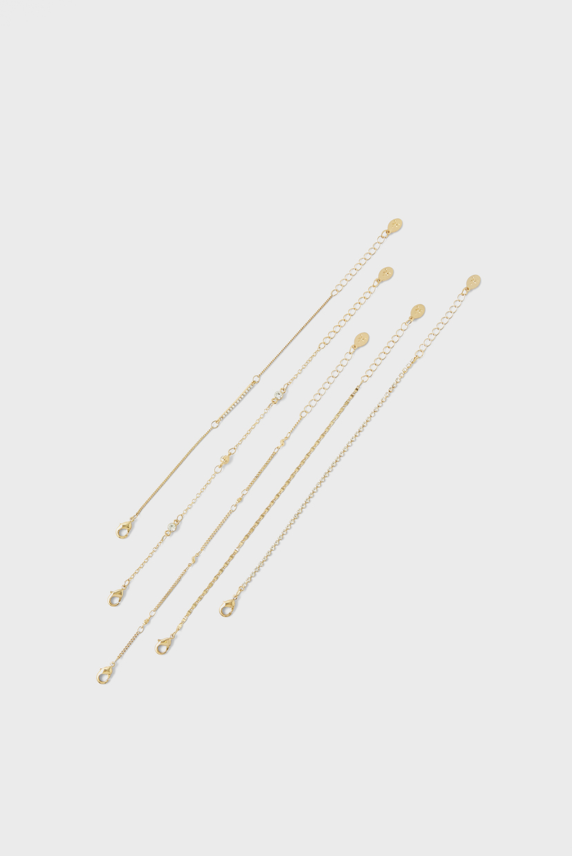 

Женский золотистый браслет (5 шт) SPARKLE BRACELET Accessorize OS 184013