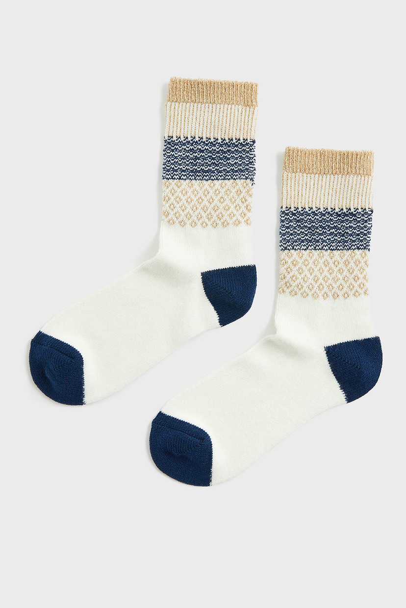 

Женские белые носки SPARKLE FAIRISLE Accessorize OS 996104