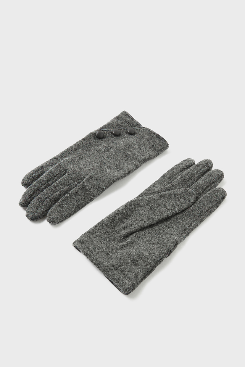 

Женские темно-серые шерстяные перчатки Accessorize M/L 992007