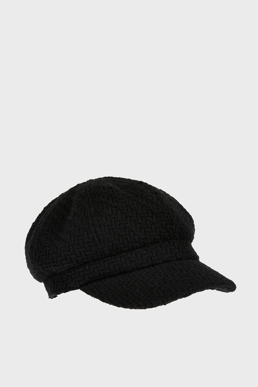 

Женское черное кепи TEXTURED BAKERBOY Accessorize OS 791243