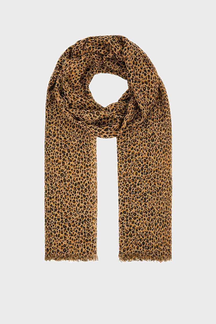 

Женский коричневый шарф с принтом Accessorize OS 987006