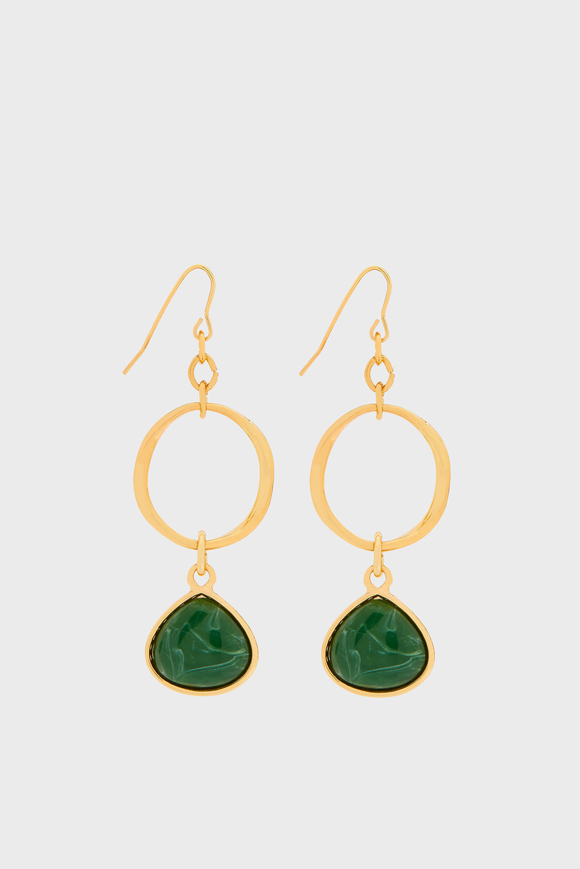 

Женские зеленые серьги CIRCLE STONE SHORT D Accessorize OS 785803
