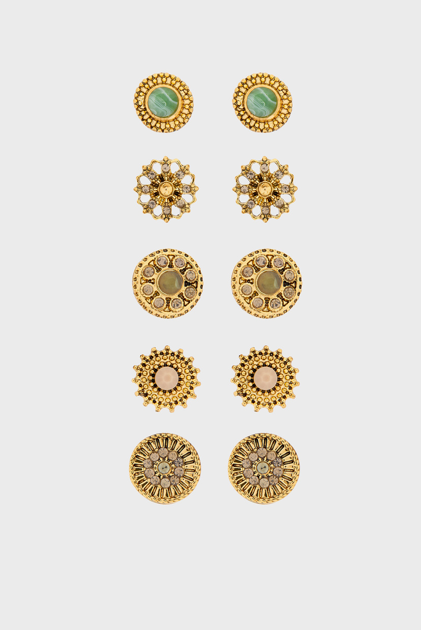 

Женские золотистые серьги WILD COUNTRY STUD (5 пар) Accessorize OS 785807