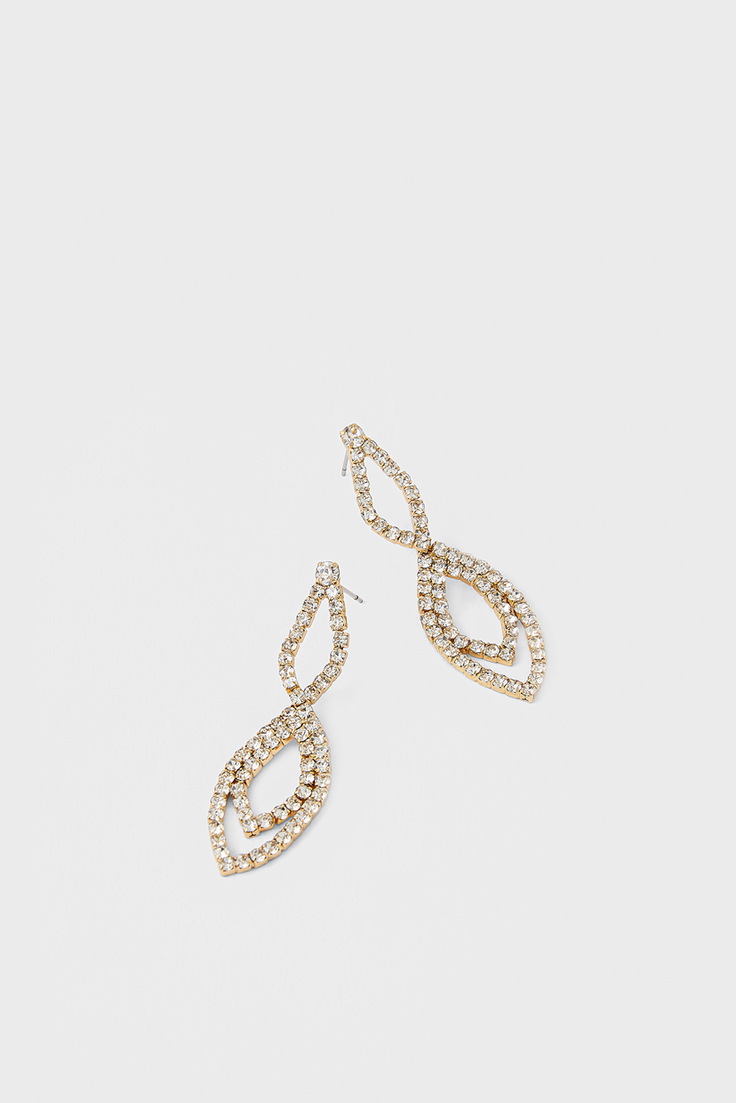 

Женские золотистые серьги PAVE INFINITY SHORT Accessorize OS 182630