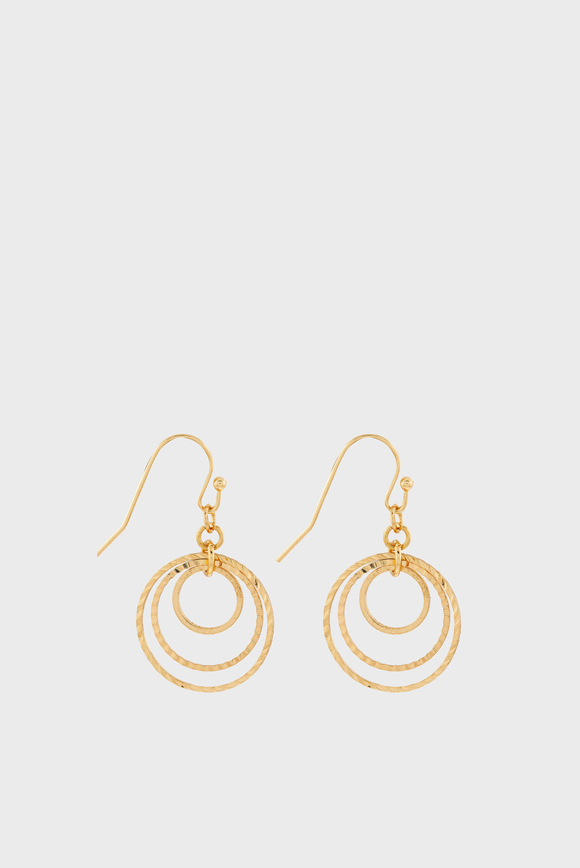 

Женские золотистые серьги CIRCLE IN CIRCLES SH Accessorize OS 981087