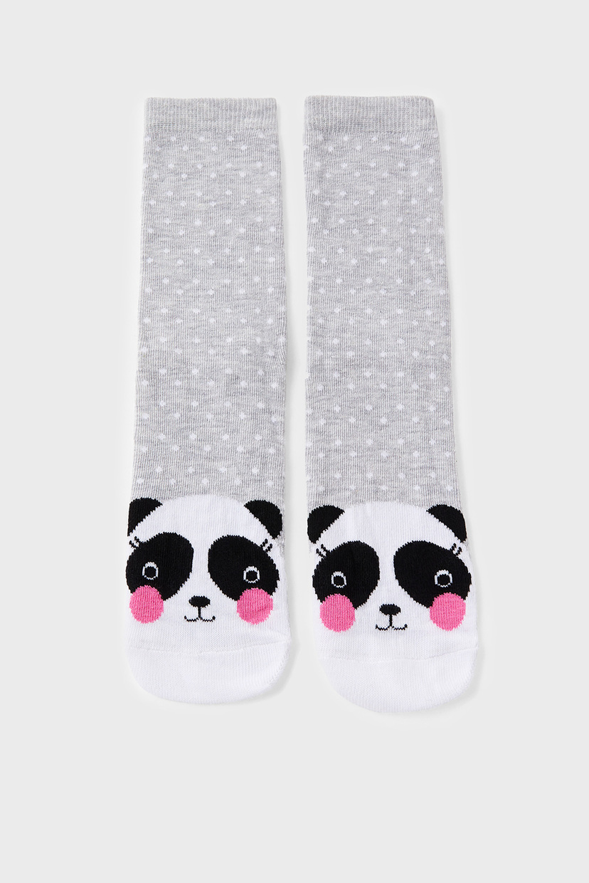 

Женские серые носки Polly Panda Face Soc Accessorize OS 196002