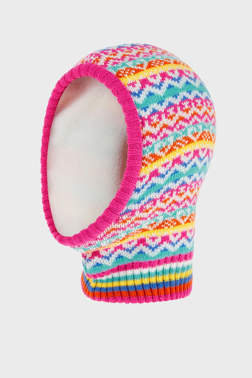 

Детская розовая балаклава FUN BRIGHT FAIRISLE Accessorize 3-6 783206