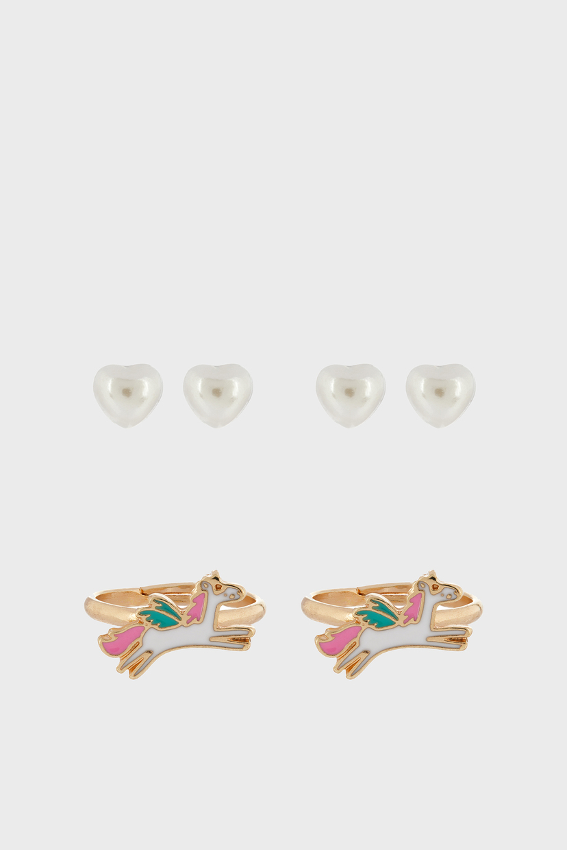 

Набор детских украшений (серьги, два кольца) BFF RING AND EARRING Accessorize OS 983116