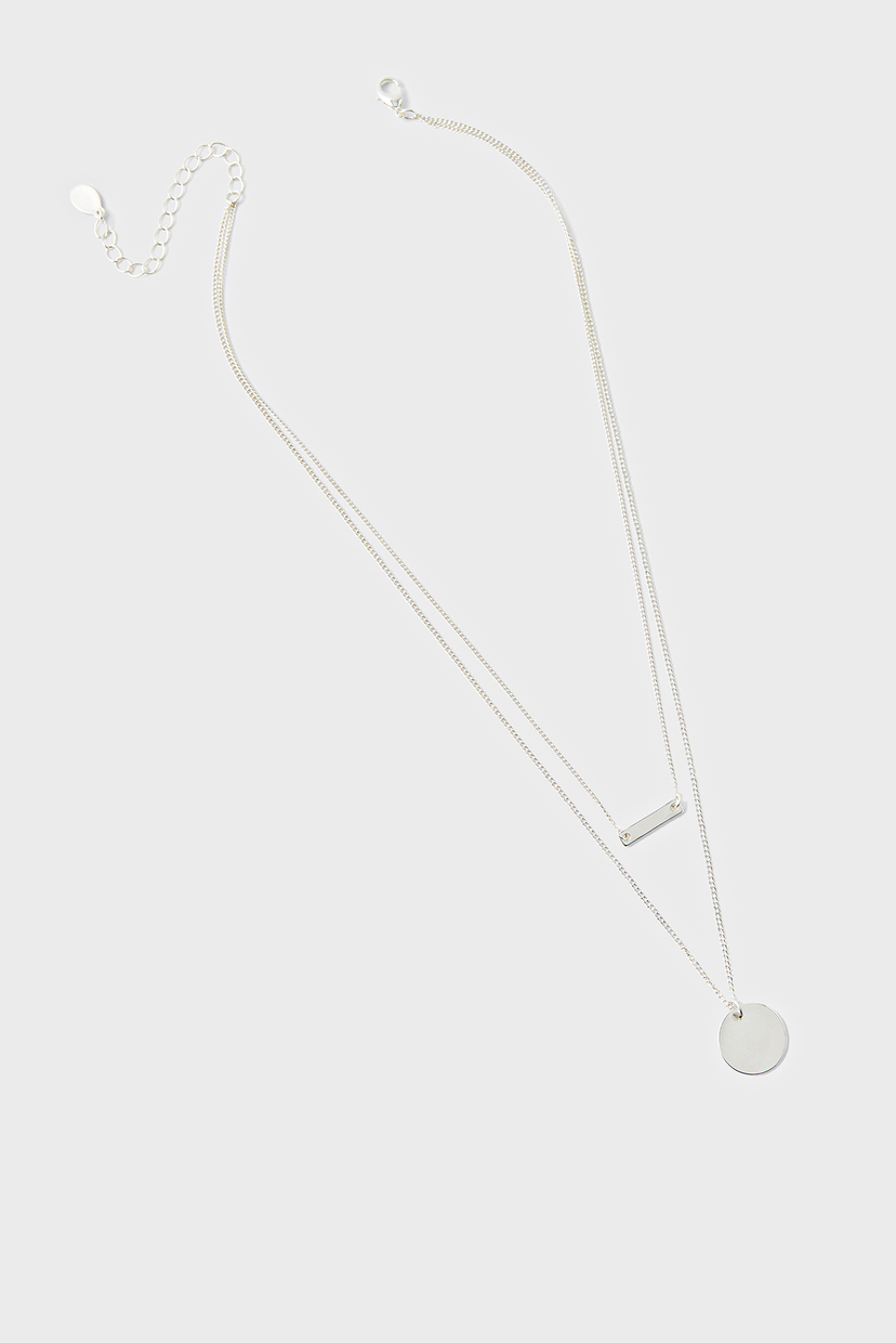 

Женская серебристая подвеска DISC & BAR MULTI Accessorize OS 182904