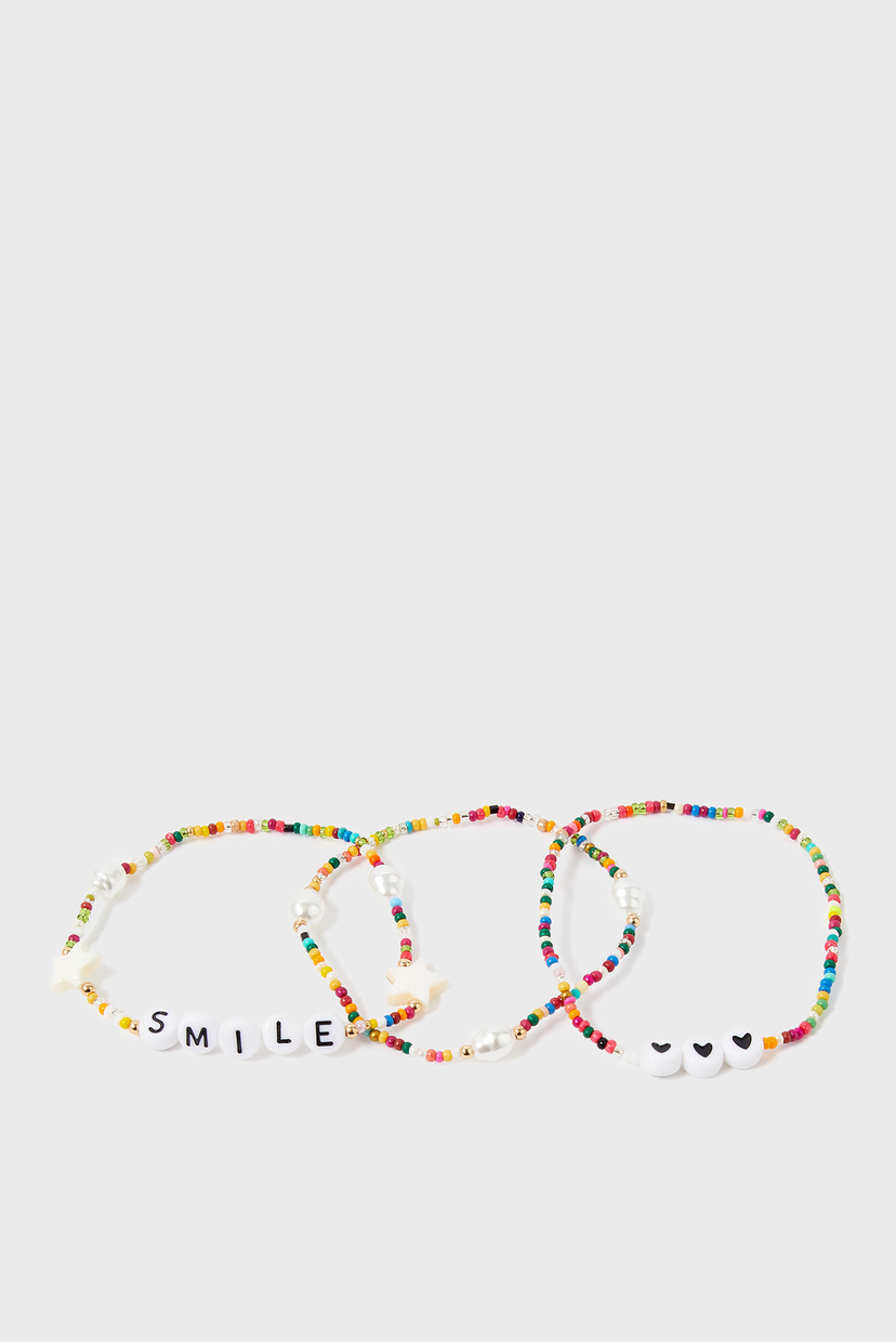 

Женские браслеты (3 шт) CUTE SMILE BRACE Accessorize OS 184104