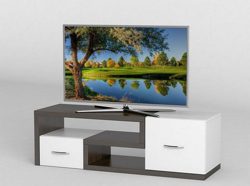 

Тумба под тв Тиса ТВ-257 АКМ Венге Магия + Белый