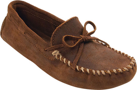 

Мужские мокасины Minnetonka Original Cowhide Driving Moc Brown Ruff 43