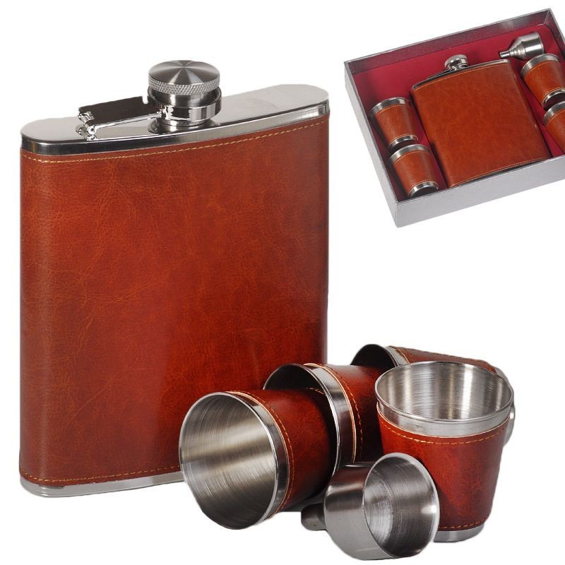

Набор Hip Flask Фляга 18oz+стаканчики+лейка Коричневый 61011