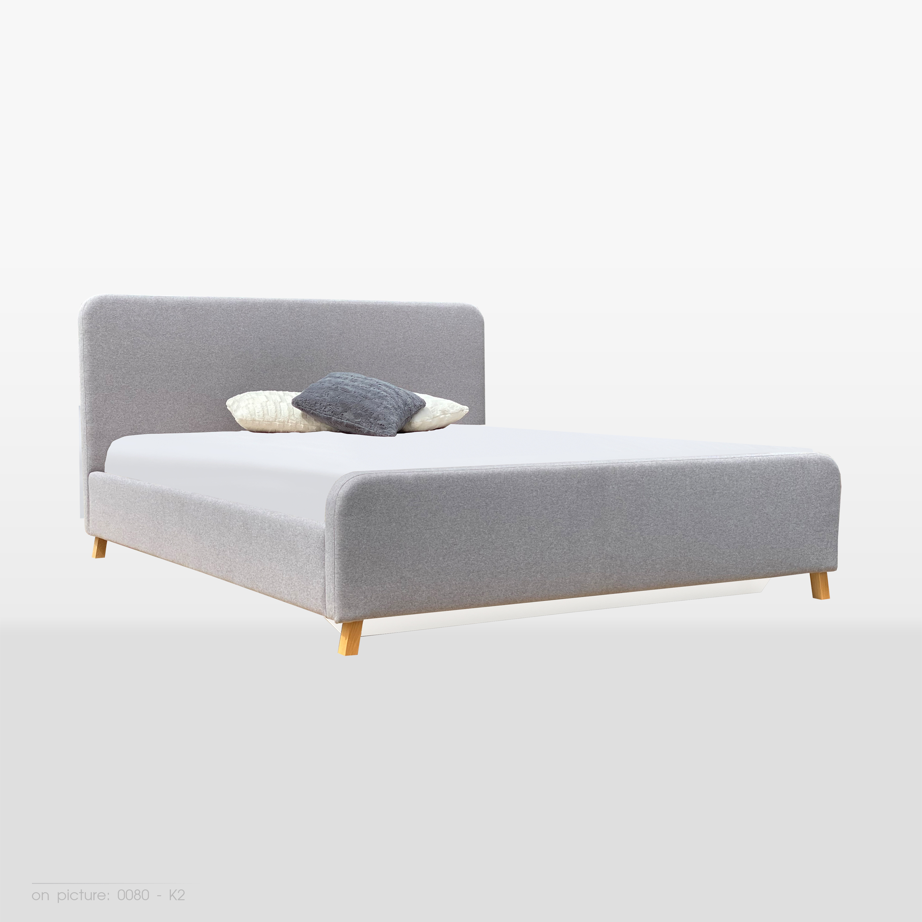 

Кровать MiroMark серая двуспальная Тина 180х200 SF-38-TN + LM-38-ZV