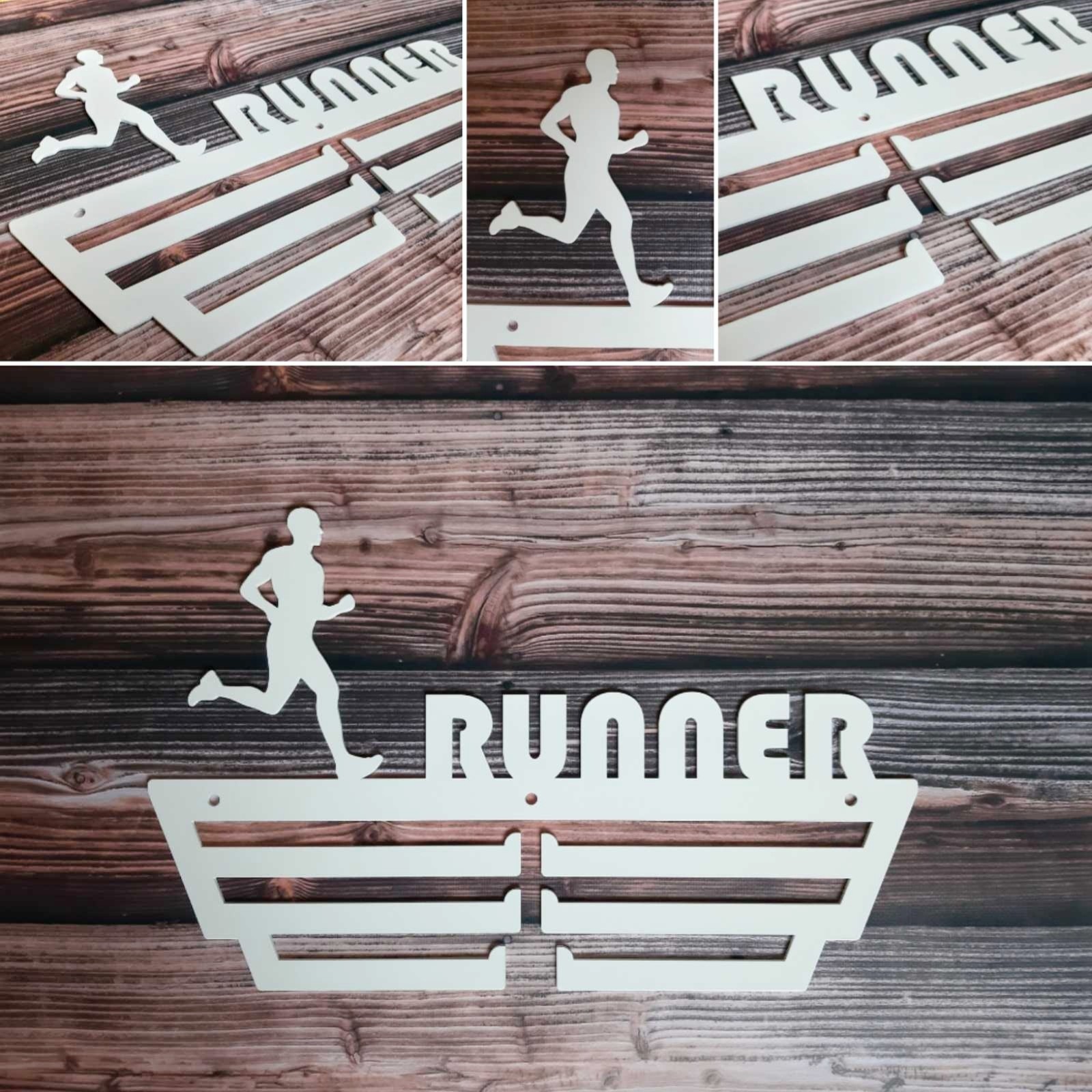 

Медальница "КТМ" RUNNER №2 (мужская) Стальная (белый)