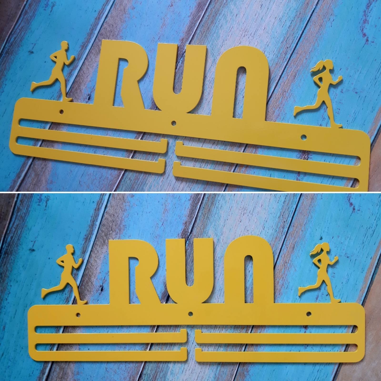 

Медальница "КТМ" RUN №3 Стальная (желтый)