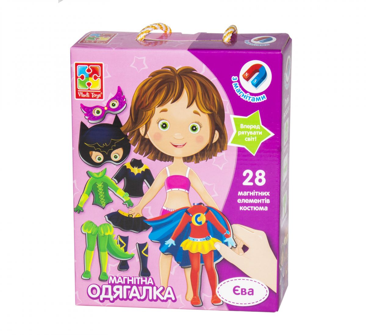 

Магнитная одевашка Ева укр Vladi Toys (VT3702-08) (50726)