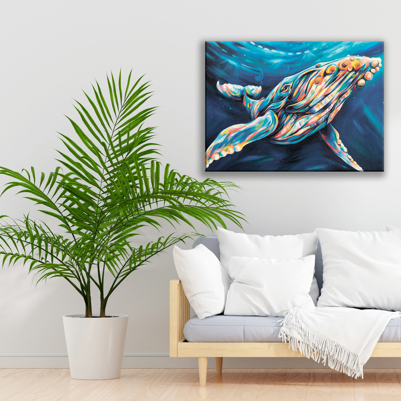 

Картина на холсте Whale 80х110 см