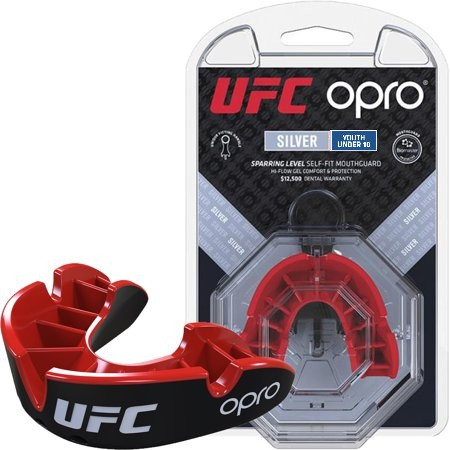 

Капа OPRO Junior Silver UFC Hologram Black-Red R145157