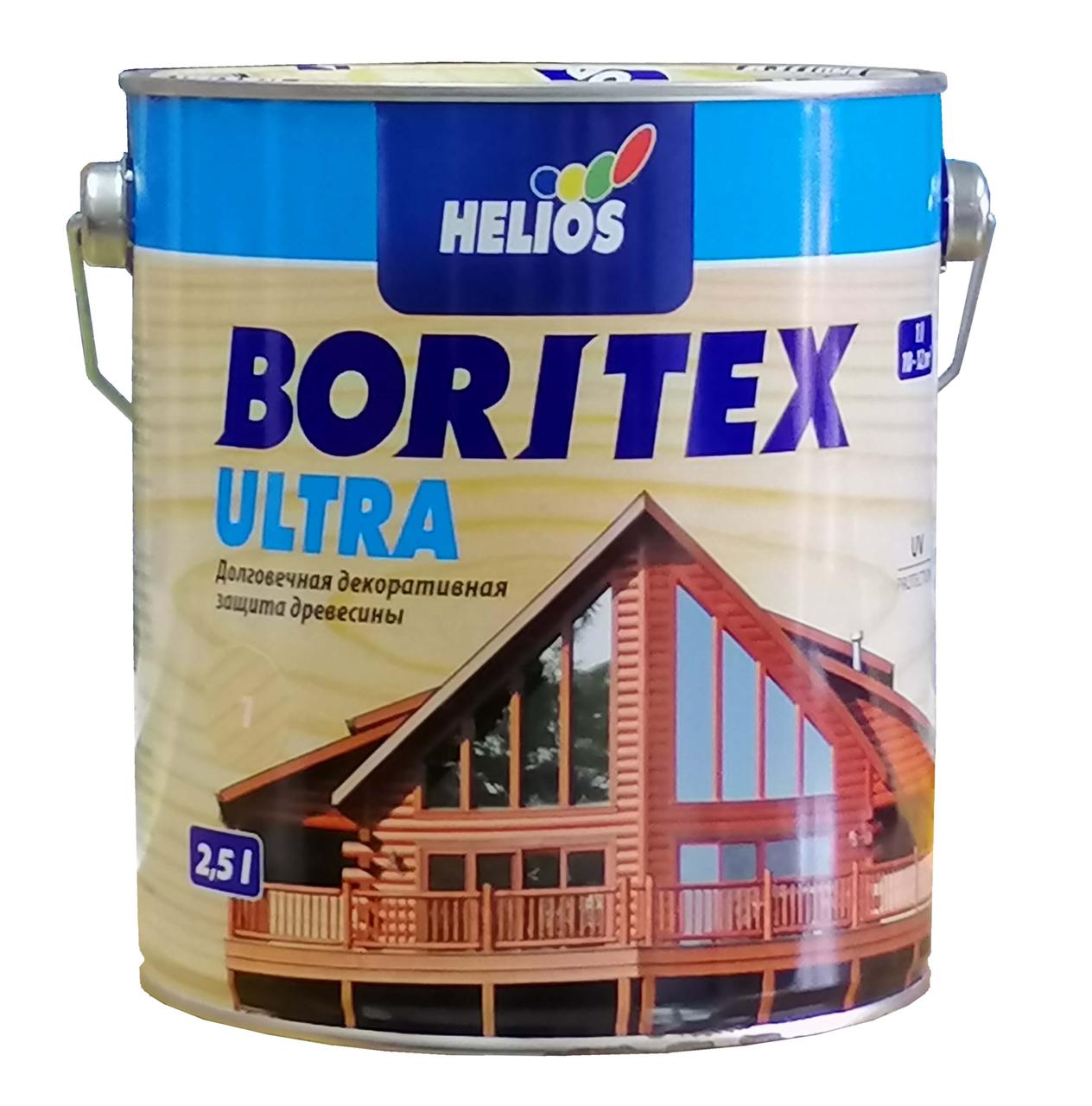 

Лазурь для дерева с воском Helios Boritex Ultra бесцветная 2,5л
